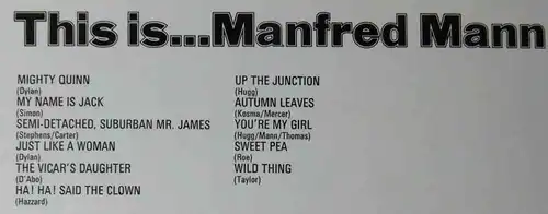 LP Manfred Mann: This Is Manfred Mann (Philips 6382 020) UK 