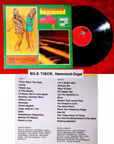 LP Nils Tibor: Hammond Hitparade 4 (Decca ND 451) D1969