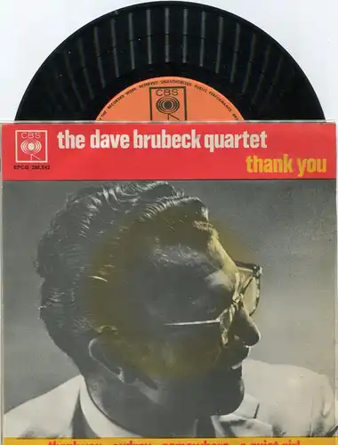 EP Dave Brubeck Quartet: Thank You (CBS EPCG 285 542) NL1962