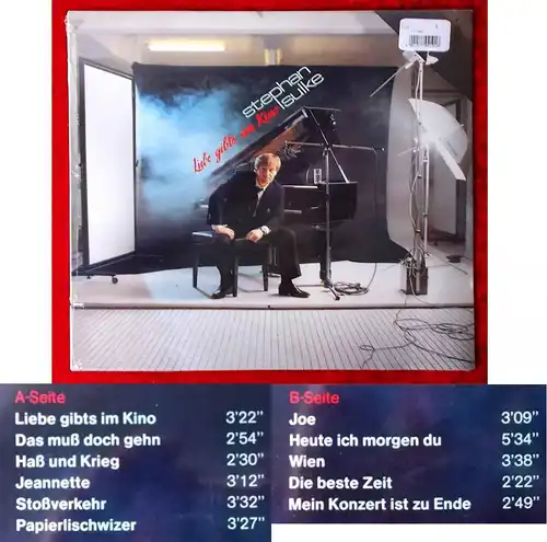 LP Stephan Sulke: Liebe gibt´s im Kino (Intercord Hör Zu INT 160.194) D 1984