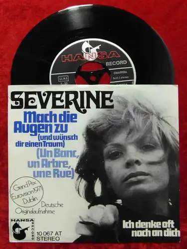 Single Severine: Mach die Augen zu (Hansa 10 067 AT) D 1971