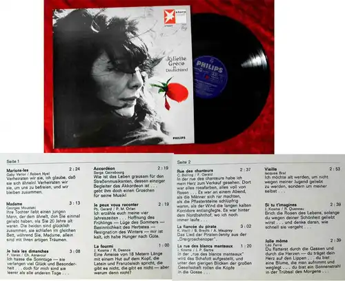 LP Juliette Greco in Deutschland (Philips 842 132 PY) D 1966
