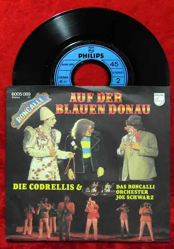 Single Codrellis & Roncalli Orchester: Auf der Blauen Donau (Philips 6005 089) D