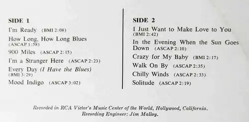 LP Norman Luboff Choir: Blues - Right Now! (RCA LSP-3312) D
