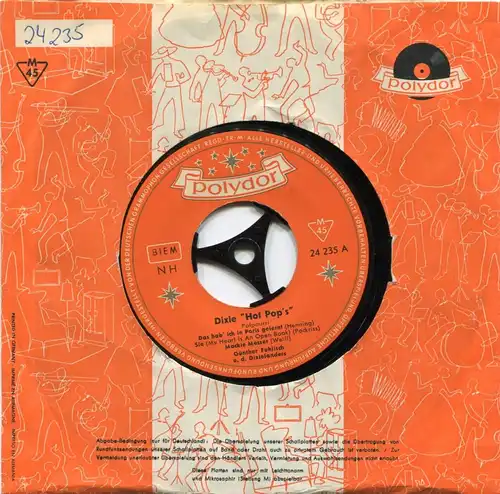 Single Günther Fuhlisch & Dixielanders: Dixie Hot Pops (Polydor 24 235) D
