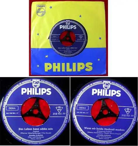 Single Anneke Grönloh: Das Leben kann schön sein / Wenn wir... (Philips 318 901)