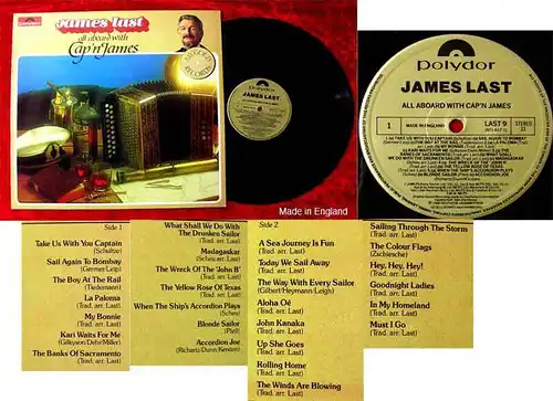 LP James Last: All Aboard with Cap´n James  (Polydor LAST 9) UK 1984