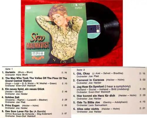 LP Siw Malmkvist: Harlekin (1968) (Metronome) D