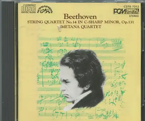 CD Smetana Quartet: Beethoven String Quartet No. 14 (Denon PCM) Japan 1984