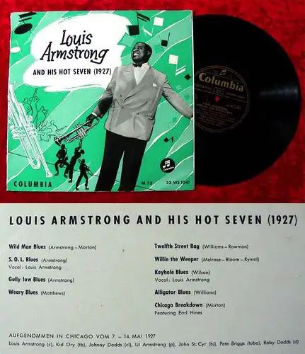 25cm LP Louis Armstrong & His Hot Seven 1927