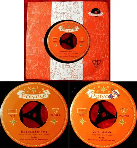 Single Freddy Quinn: Banana Boat Song (Polydor 22 639) Musterplatte