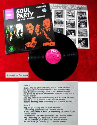 LP Soul Party 3  (Vogue) Chuck Jackson Wilson Pickett