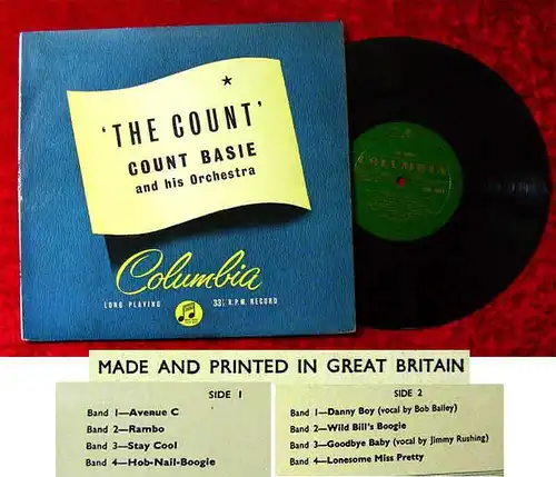 25cm LP Count Basie: The Count (Columbia 1054) UK
