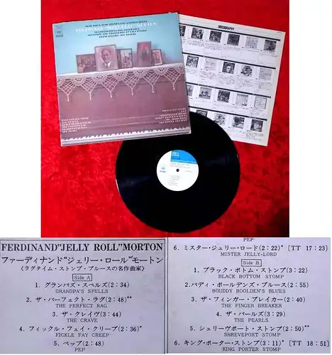 LP Dick Hyman & Joe Venuti: Ferdinand "Jelly Roll Morton" (CBS Sony) Japan 1973