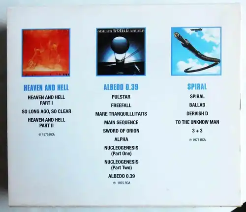 3CD Box Vangelis - 3 Originalalben - (BMG) 2001