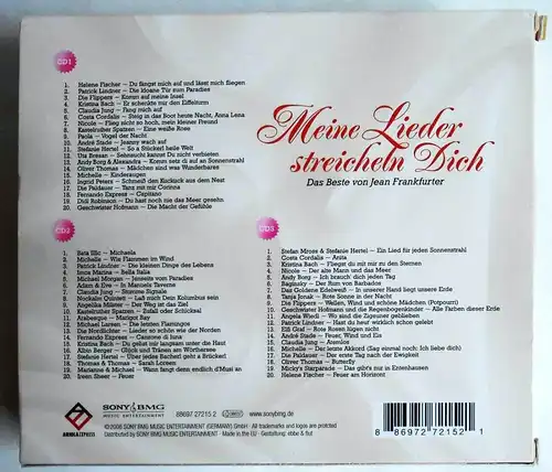 3CD Box Meine Lieder streicheln Dich - Das Beste von Jean Frankfurter (Sony)2008