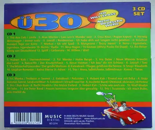 3CD Box Ü 30 - Die Neue Deutsche Welle - von Nena bis Trio - (Delta) 2006