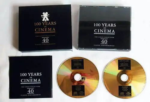 2CD Box 100 Years Of Cinema - The Gold Collection 40 Classics Performances /1997