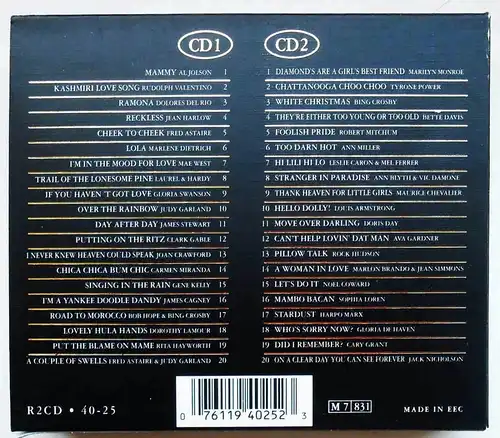 2CD Box 100 Years Of Cinema - The Gold Collection 40 Classics Performances /1997