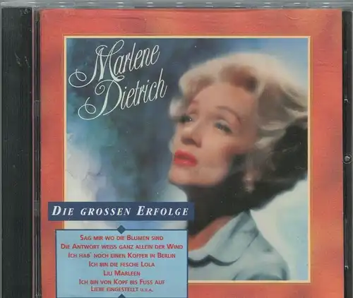 CD Marlene Dietrich: Die grossen Erfolge (EMI) 1991