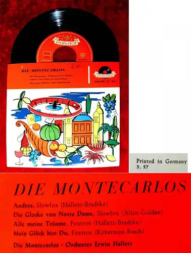 EP Montecarlos (Polydor 20 264 EPH) D 1957