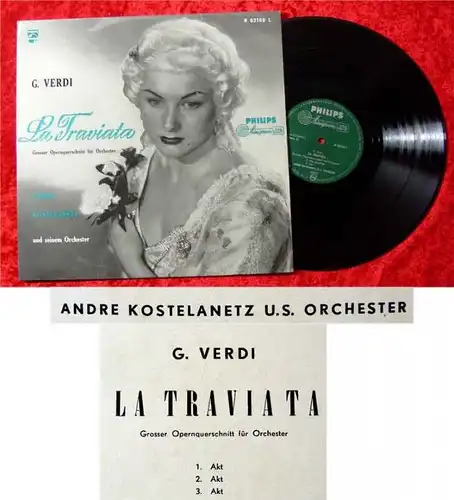 LP Andre Kostelanetz La Traviata Opernquerschnitt für O