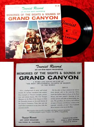 EP Memories of the Sights & Sounds of Grand Canyon (Tourist Records) US 1964