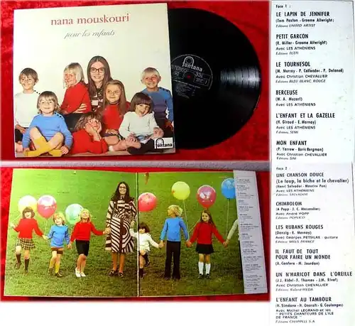 LP Nana Mouskouri Pour les Enfants seltenes Originalalb