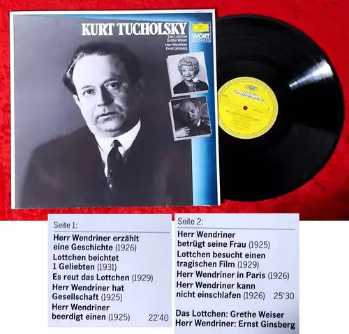 LP Kurt Tucholsky (DGG Wort Resonance 2571 123) D 1986