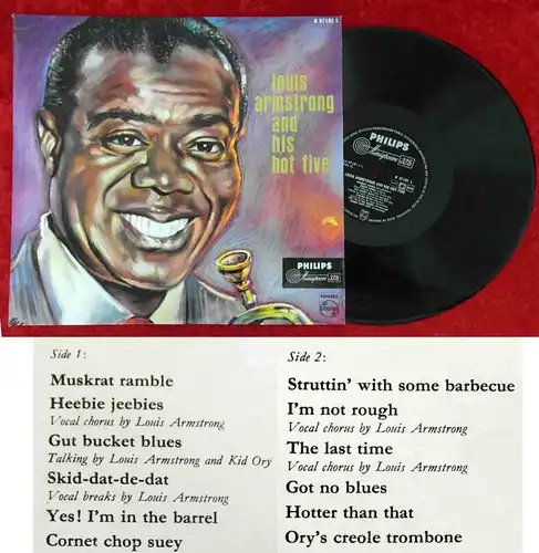 LP Louis Armstrong & His Hot Five (Philips B 07181 L) NL