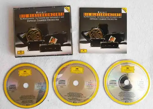 3CD Mozart: Die Bläserkonzerte (DGG) Orpheus Chamber Orchestra