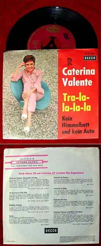 Single Caterina Valente: Tra-la-la-la-la (Decca 19 457) D