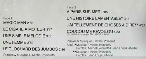 LP Michel Polnareff: Coucou Me Revoilou (Atlantic ATL 50 529) D 1978