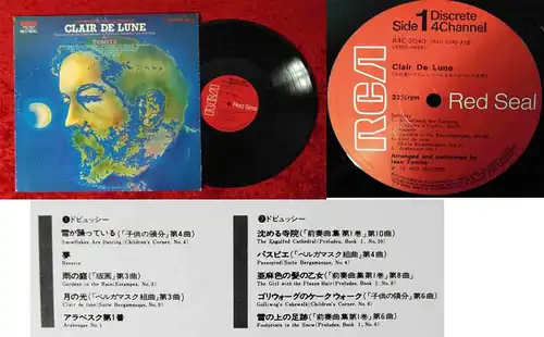 LP Tomita: Clair de Lune (RCA Quadra Disc R4C-2040) Japan 1974