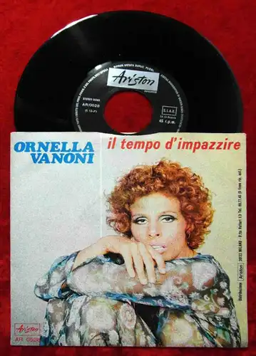 Single Ornella Vanoni: Il Tempo d´Impazzire (Ariston AR 0528) Italy 1971