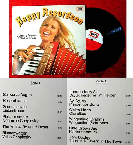 LP Johnny Meyer: Happy Accordeon (Europa E 466) D 1970