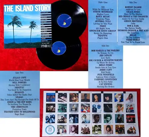 2LP Island Story (Island 303 115) D 1987 feat Bob Marley Roxy Music Free U2