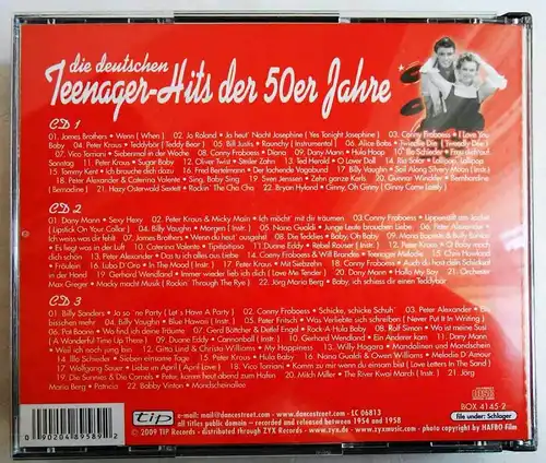 3CD Box Die deutschen Teenager Hits der 50er Jahre (Tip) 2009