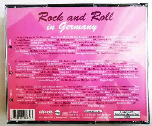 3CD Box Rock´n Roll in Germany - Originalaufnahmen - (M&M) 2010