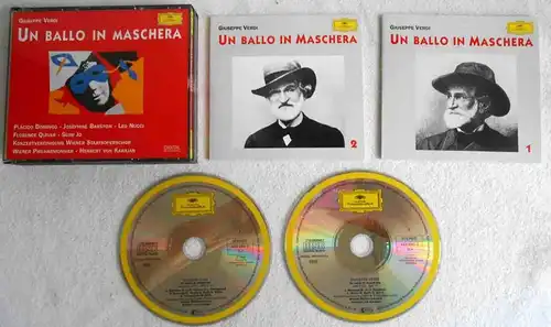2CD Box Verdi: Un Ballo In Maschera Karajan Domingo (DGG) 1989