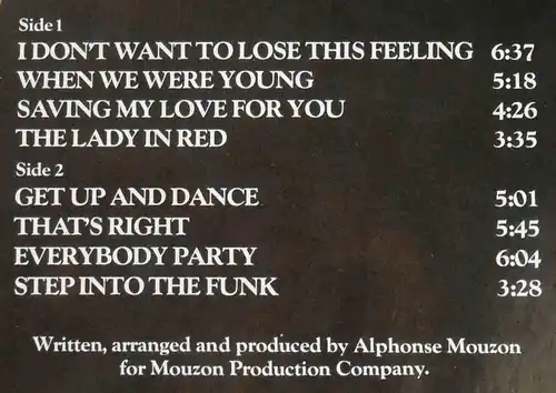 LP Alphonse Mouzon: Step Into The Funk (Metronome 0060.507) D 1982
