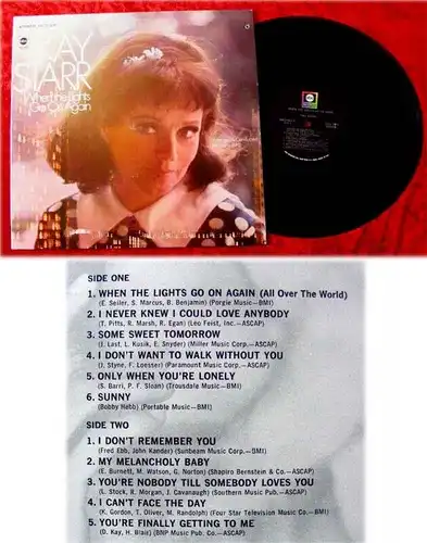 LP Kay Starr When the Lights go on again