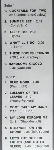 LP Mr. Acker Bilk & Bent Fabric: Cocktails For Two (Metronome HLP 10.230) D