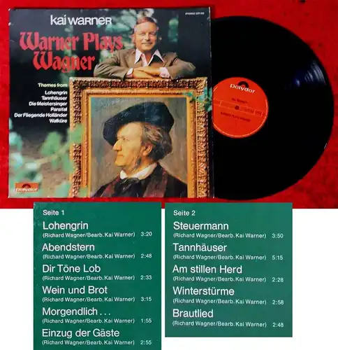 LP Kai Warner: Warner Plays Wagner (Polydor 2371 195) D