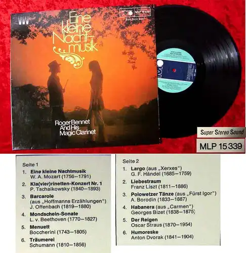 LP Roger Bennet: Eine kleine Nachtmusik (Metronome MLP 15 339) D 1969
