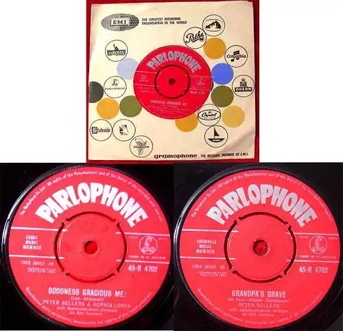 Single Sophia Loren & Peter Sellers: Goodness Gracious Me (Parlophone R 4702) UK