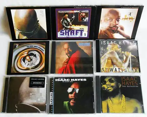 9 CD´s  Isaac Hayes  - Sammlung -