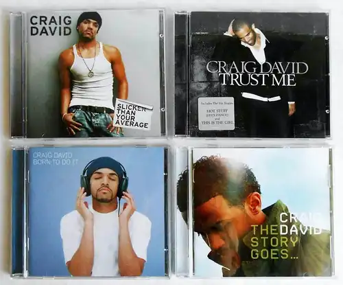 4 CD´s  Craig David - Sammlung -