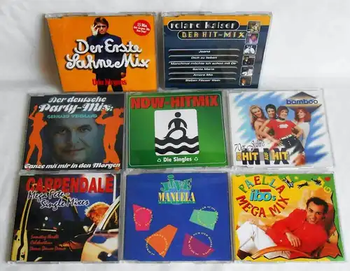 8 CD´s  Schlager Party Mix Maxis  - Sammlung - Carpendale Kaiser Jürgens usw...