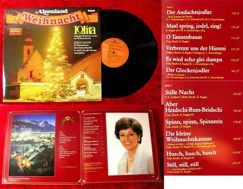 LP Lolita: Alpenland Weihnacht (RCA PL 29 438) D 1979